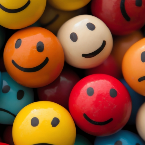A selection of smiley faces